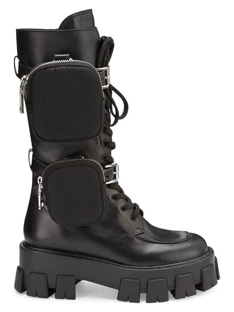 prada boots saks|prada combat boots sale.